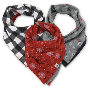 Honest Baby 3 Pack Reversible Bandanna Bibs 100% Organic Cotton NEW NWT